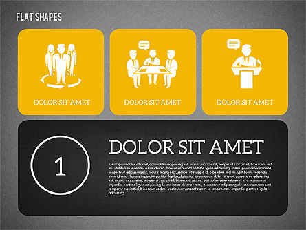 Presentación con formas planas, Diapositiva 9, 02027, Plantillas de presentación — PoweredTemplate.com