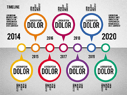 Timeline with Pins, Slide 7, 02028, Timelines & Calendars — PoweredTemplate.com