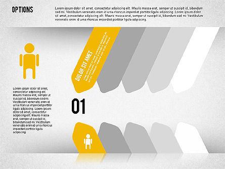 Pilihan Agenda Miring, Templat PowerPoint, 02029, Diagram Panggung — PoweredTemplate.com
