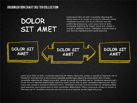 Modèle de diagramme de processus en style croquis, Diapositive 10, 02031, Schémas de procédés — PoweredTemplate.com