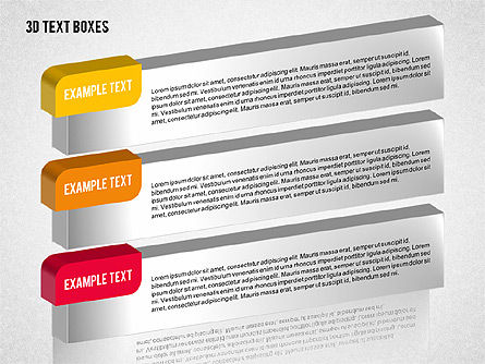 Colección de cajas de texto 3D, Diapositiva 7, 02033, Cuadros de texto — PoweredTemplate.com