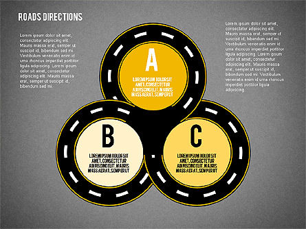Formas de horquillas de carretera, Diapositiva 11, 02034, Formas — PoweredTemplate.com