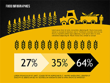 Infografia de agricultura, Deslizar 10, 02038, Infográficos — PoweredTemplate.com