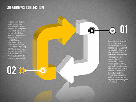 Ciclismo Flechas Formas, Diapositiva 12, 02040, Formas — PoweredTemplate.com
