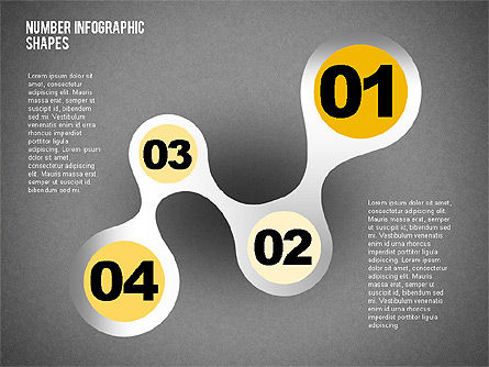 Shapes with Numbers, Slide 10, 02041, Shapes — PoweredTemplate.com