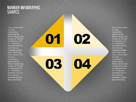 Formas con números, Diapositiva 14, 02041, Formas — PoweredTemplate.com
