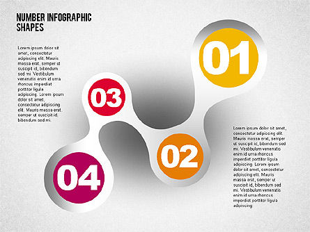 Shapes with Numbers, Slide 2, 02041, Shapes — PoweredTemplate.com