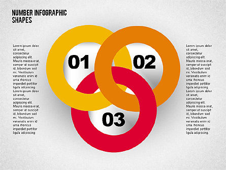 Shapes with Numbers, Slide 3, 02041, Shapes — PoweredTemplate.com