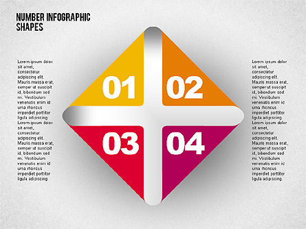 Shapes with Numbers, Slide 6, 02041, Shapes — PoweredTemplate.com