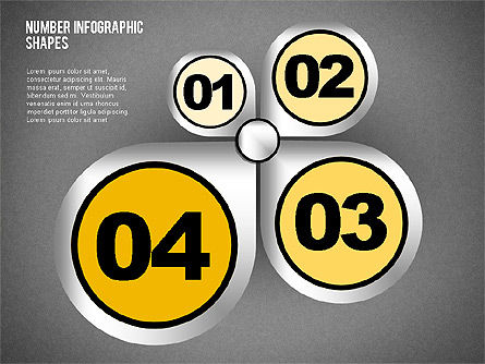 Shapes with Numbers, Slide 9, 02041, Shapes — PoweredTemplate.com