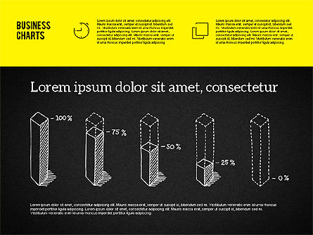 Diagrammes à la craie, Diapositive 2, 02043, Modèles commerciaux — PoweredTemplate.com