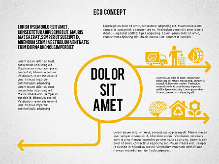 Diagramme de l'environnement écologique, Modele PowerPoint, 02044, Modèles commerciaux — PoweredTemplate.com