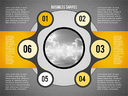 Círculos con números Diagrama de escenario, Diapositiva 12, 02046, Diagramas de la etapa — PoweredTemplate.com
