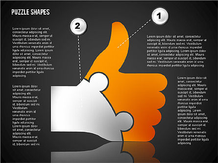 Thumbs Up Puzzle, Diapositiva 11, 02048, Diagramas de puzzle — PoweredTemplate.com
