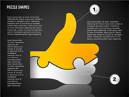 엄지 손가락 퍼즐, 슬라이드 14, 02048, 퍼즐 도표 — PoweredTemplate.com