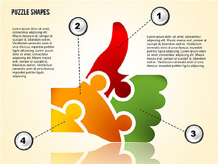 Thumbs Up Puzzle, Diapositiva 5, 02048, Diagramas de puzzle — PoweredTemplate.com