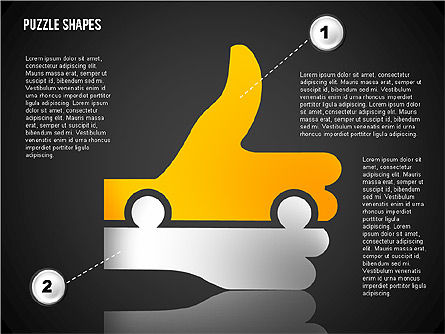 Thumbs Up Puzzle, Diapositiva 9, 02048, Diagramas de puzzle — PoweredTemplate.com