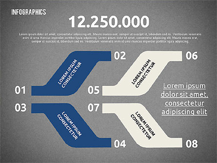 Pasos Crooked Pasos, Diapositiva 11, 02049, Diagramas de la etapa — PoweredTemplate.com