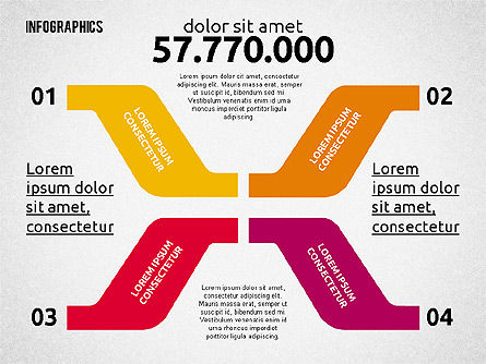 Pasos Crooked Pasos, Diapositiva 5, 02049, Diagramas de la etapa — PoweredTemplate.com