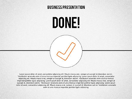 Zakelijke presentatie in schets stijl, Dia 8, 02057, Businessmodellen — PoweredTemplate.com