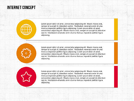 Internet Concept in Flat Design, Slide 7, 02060, Business Models — PoweredTemplate.com