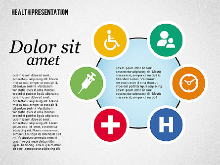 Présentation de la santé, Diapositive 3, 02062, Schémas et graphiques médicaux — PoweredTemplate.com
