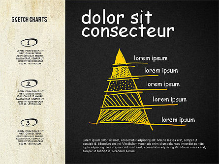 Gráficos en Sketch y Chalk Style, Diapositiva 14, 02063, Formas — PoweredTemplate.com