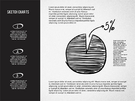 Charts in Sketch and Chalk Style, Slide 3, 02063, Shapes — PoweredTemplate.com