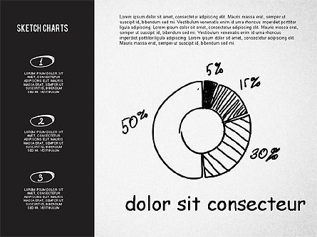 Graphiques en croquis et en style craie, Diapositive 5, 02063, Formes — PoweredTemplate.com