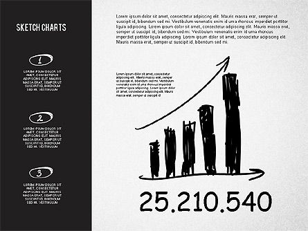Graphiques en croquis et en style craie, Diapositive 7, 02063, Formes — PoweredTemplate.com