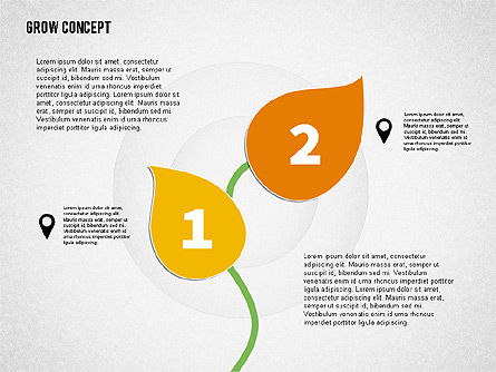 Crescere concetto con i numeri, Slide 3, 02064, Diagrammi Palco — PoweredTemplate.com