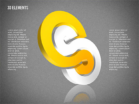 Three Dimensional Objects, Slide 10, 02067, Shapes — PoweredTemplate.com