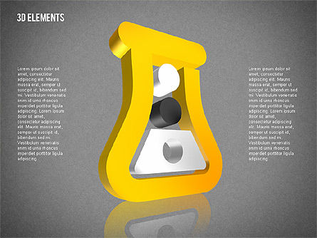 Objets tridimensionnels, Diapositive 11, 02067, Formes — PoweredTemplate.com