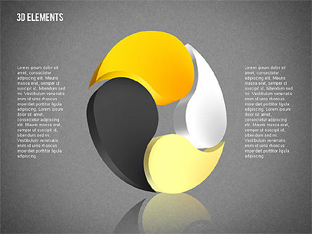 Objetos tridimensionales, Diapositiva 12, 02067, Formas — PoweredTemplate.com