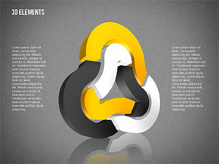 Oggetti tridimensionali, Slide 13, 02067, Forme — PoweredTemplate.com