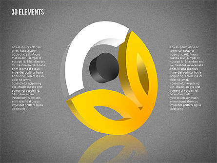 Oggetti tridimensionali, Slide 14, 02067, Forme — PoweredTemplate.com