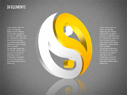 Oggetti tridimensionali, Slide 15, 02067, Forme — PoweredTemplate.com