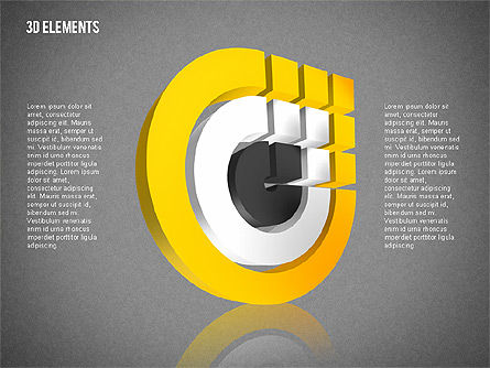 Oggetti tridimensionali, Slide 16, 02067, Forme — PoweredTemplate.com