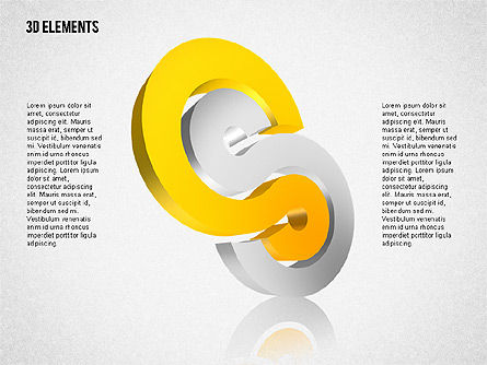 Three Dimensional Objects, Slide 2, 02067, Shapes — PoweredTemplate.com