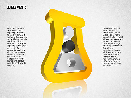 Objetos tridimensionales, Diapositiva 3, 02067, Formas — PoweredTemplate.com