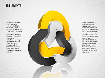 Oggetti tridimensionali, Slide 5, 02067, Forme — PoweredTemplate.com
