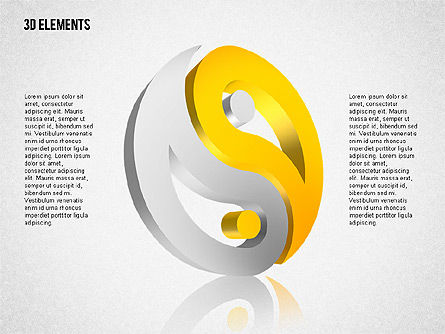 Oggetti tridimensionali, Slide 7, 02067, Forme — PoweredTemplate.com