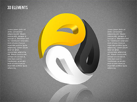 Oggetti tridimensionali, Slide 9, 02067, Forme — PoweredTemplate.com