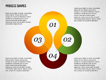 Formas serpentinas de estilo cinturón, 02069, Diagramas de la etapa — PoweredTemplate.com