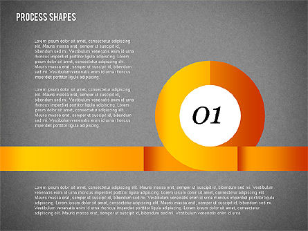 Formas serpentinas de estilo cinturón, Diapositiva 12, 02069, Diagramas de la etapa — PoweredTemplate.com