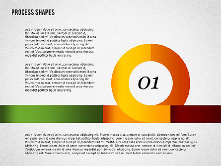 Formas serpentinas de estilo cinturón, Diapositiva 4, 02069, Diagramas de la etapa — PoweredTemplate.com
