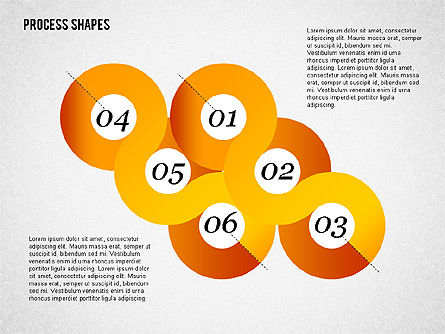 Formas serpentinas de estilo cinturón, Diapositiva 8, 02069, Diagramas de la etapa — PoweredTemplate.com