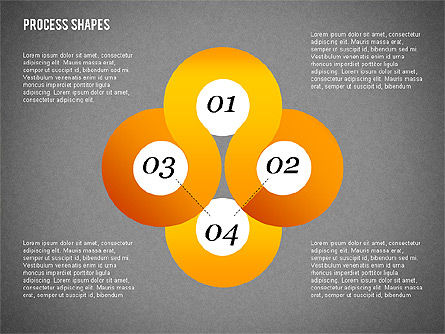 Formas serpentinas de estilo cinturón, Diapositiva 9, 02069, Diagramas de la etapa — PoweredTemplate.com