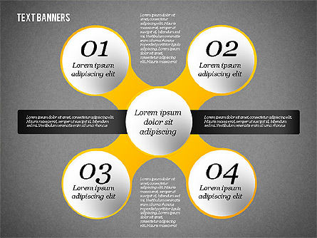 Plantilla de presentación con cuadros de texto, Diapositiva 13, 02071, Modelos de negocios — PoweredTemplate.com
