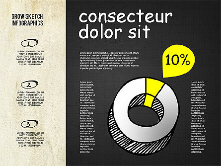 Gráficos 3D en estilo Sketch y Chalk, Diapositiva 10, 02074, Modelos de negocios — PoweredTemplate.com